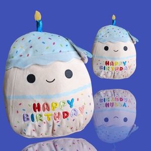 New Squishmallow Kiks Happy Birthday Cupcake 10 12" Soft Pillow Plush Toy NWT